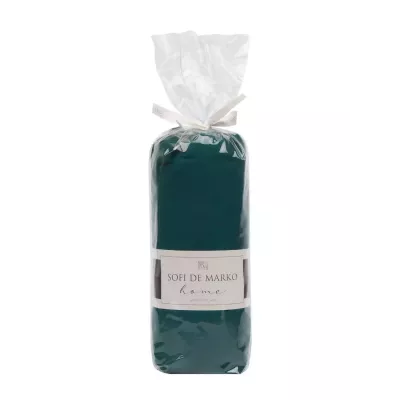 Простыня однотонная на резинке Sofi De Marko "Мармис" (малахит), 160х200х30