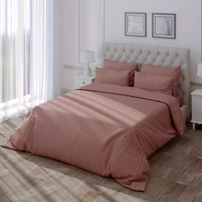 Комплект постельного белья Verossa stripe-sateen “Ash”, двуспальный