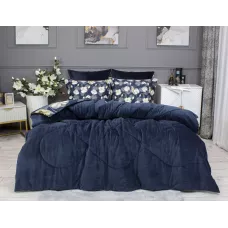 Комплект с одеялом KAZANOV.A. Жанет Egypt Cotton (индиго бежевый) 1,5 спальный