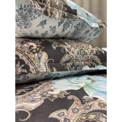 Комплект с одеялом KAZANOV.A Nano Cotton Air “Беатрис” (трюфель молоко), евро