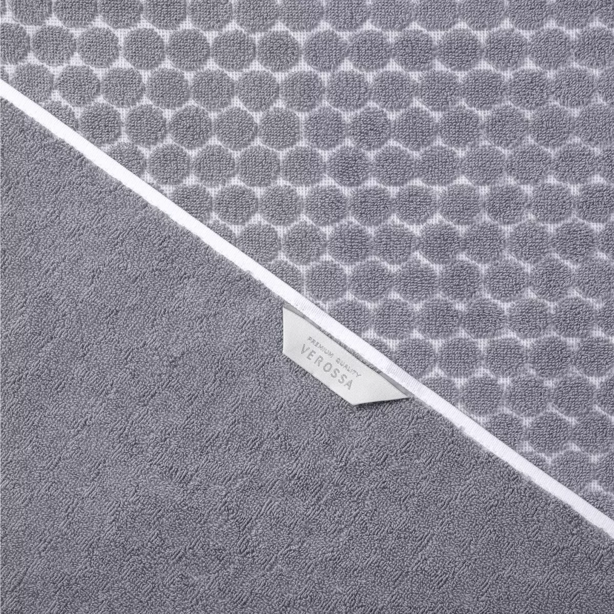 Набор полотенец Verossa "Dots tactille" Графит/Белый, 50х90 и 70х140