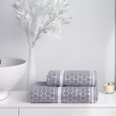 Набор полотенец Verossa "Dots tactille" Графит/Белый, 50х90 и 70х140