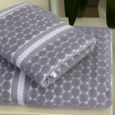 Набор полотенец Verossa "Dots tactille" Графит/Белый, 50х90 и 70х140