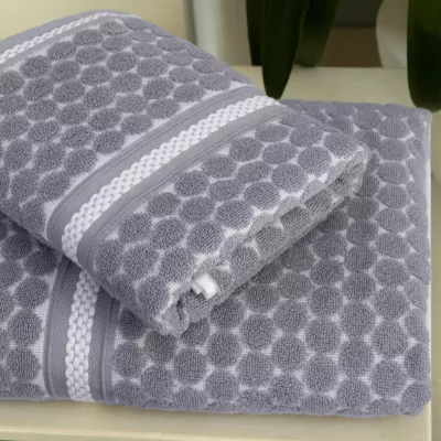 Набор полотенец Verossa "Dots tactille" Графит/Белый, 50х90 и 70х140