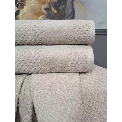 Комплект полотенец Kazanov.a “Gabriel” (бежевый), 50х90 и 70х140