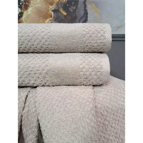 Комплект полотенец Kazanov.a “Gabriel” (бежевый), 50х90 и 70х140