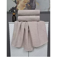 Комплект полотенец Kazanov.a “Gabriel” (бежевый), 50х90 и 70х140