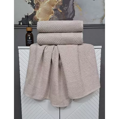 Комплект полотенец Kazanov.a “Gabriel” (бежевый), 50х90 и 70х140