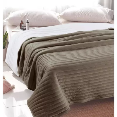 Плед-покрывало Sofi De Marko “Либерти” (шоколад), 160x220