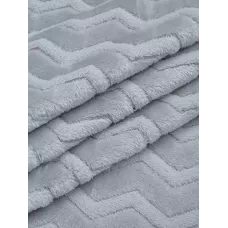 Плед TexRepublic "Зигзаг" серый, 200x220