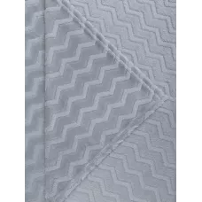 Плед TexRepublic "Зигзаг" серый, 200x220