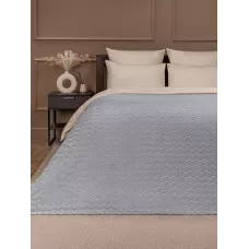 Плед TexRepublic "Зигзаг" серый, 200x220