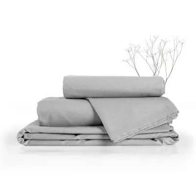 Комплект постельного белья Verossa "Melange" (silver), семейный