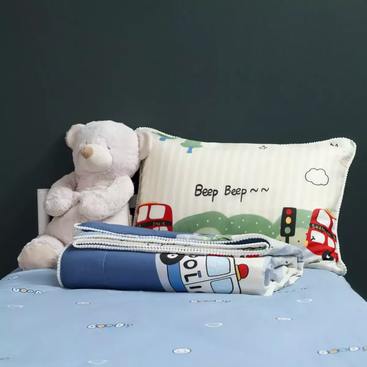 Комплект с одеялом детский Sofi De Marko "Машинки", 1.5 спальный