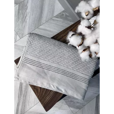 Махровое полотенце Comfort Life “Рольф” (серый), 70×140