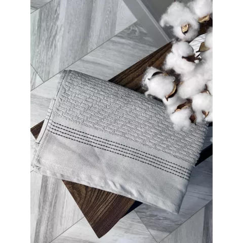 Махровое полотенце Comfort Life “Рольф” (серый), 70×140