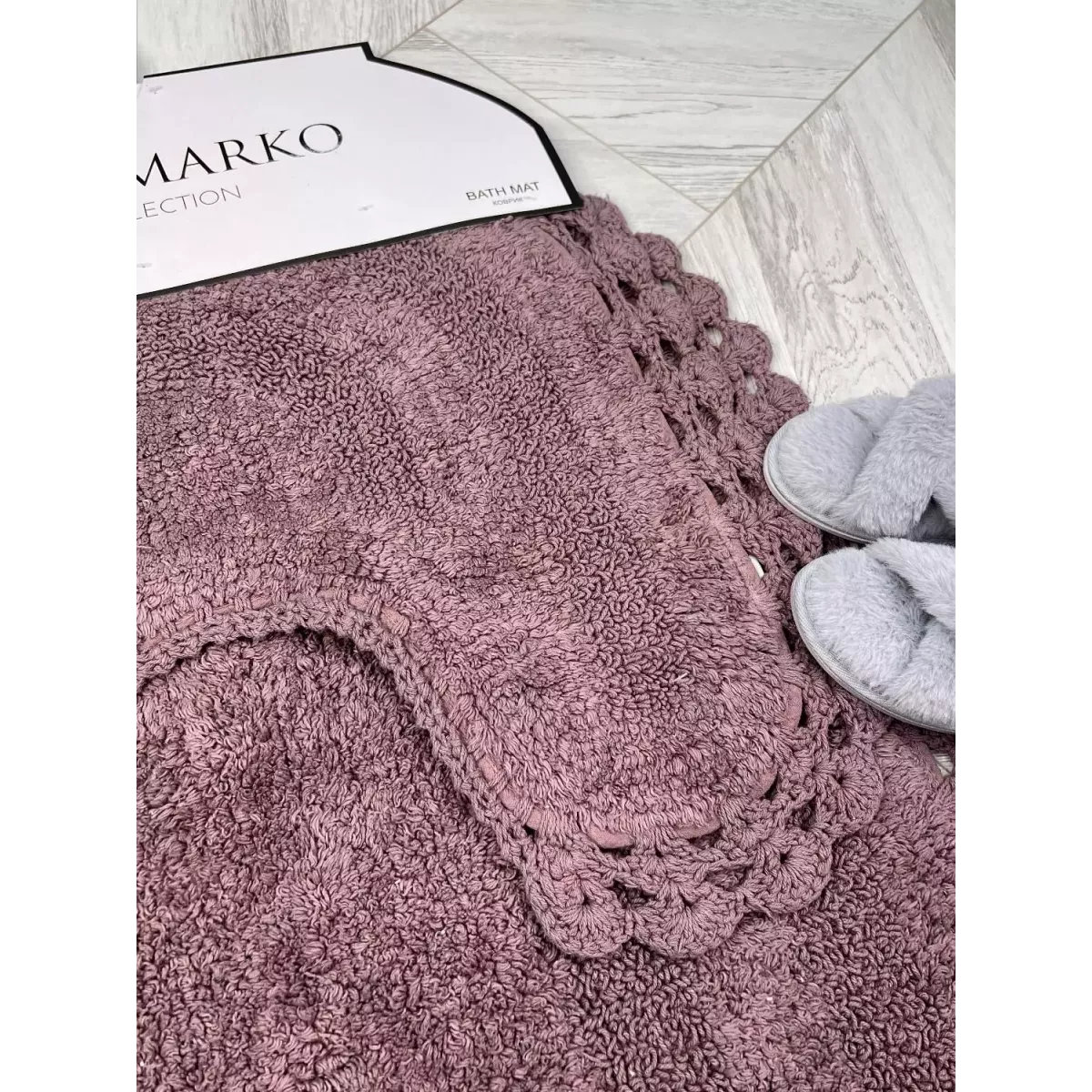 Набор ковриков для ванной Sofi de Marko “Olivia” (темно фиолет), 60х100 и 50х50