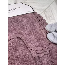 Набор ковриков для ванной Sofi de Marko “Olivia” (темно фиолет), 60х100 и 50х50