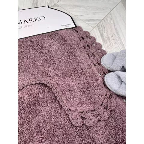 Набор ковриков для ванной Sofi de Marko “Olivia” (темно фиолет), 60х100 и 50х50