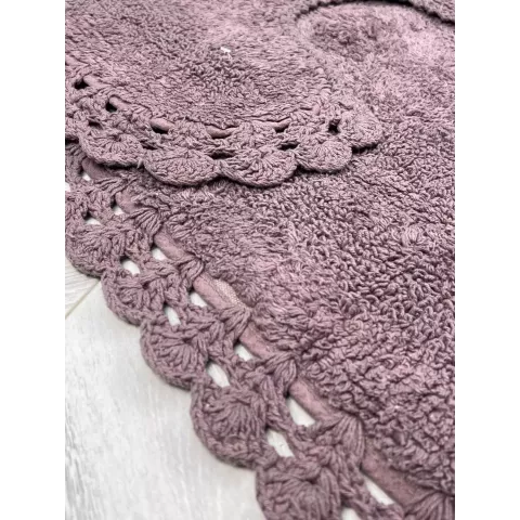 Набор ковриков для ванной Sofi de Marko “Olivia” (темно фиолет), 60х100 и 50х50