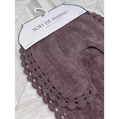 Набор ковриков для ванной Sofi de Marko “Olivia” (темно фиолет), 60х100 и 50х50