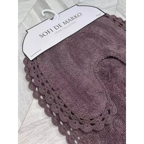 Набор ковриков для ванной Sofi de Marko “Olivia” (темно фиолет), 60х100 и 50х50