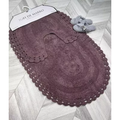 Набор ковриков для ванной Sofi de Marko “Olivia” (темно фиолет), 60х100 и 50х50