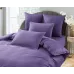Комплект постельного белья Karteks "Сатин однотонный с кантом" (сиреневый) HK-05, евро