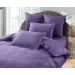 Комплект постельного белья Karteks "Сатин однотонный с кантом" (сиреневый) HK-05, евро