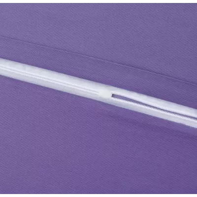 Комплект постельного белья Karteks "Сатин однотонный с кантом" (сиреневый) HK-05, евро