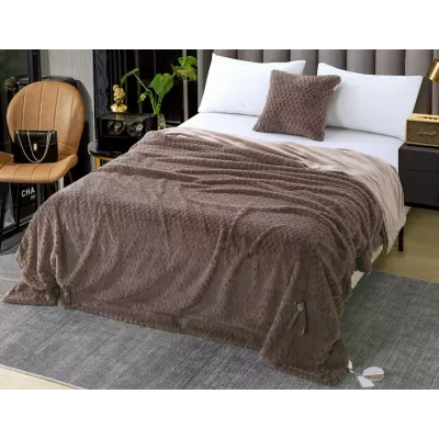 Плед-покрывало Sofi De Marko “Аврил” (мокко), 220x240