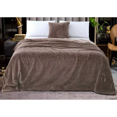 Плед-покрывало Sofi De Marko “Аврил” (мокко), 220x240