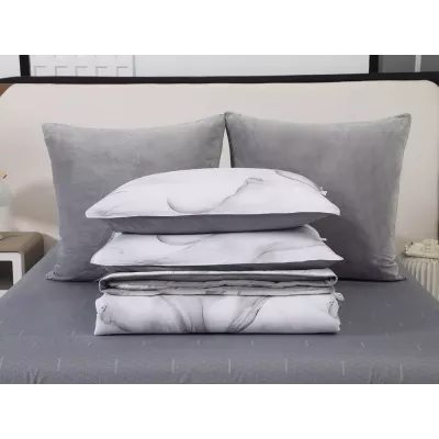 Комплект с одеялами Sofi De Marko “Роберто” №14 (сатин-велюр), семейный