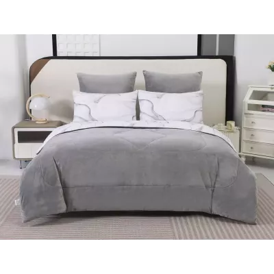 Комплект с одеялами Sofi De Marko “Роберто” №14 (сатин-велюр), семейный