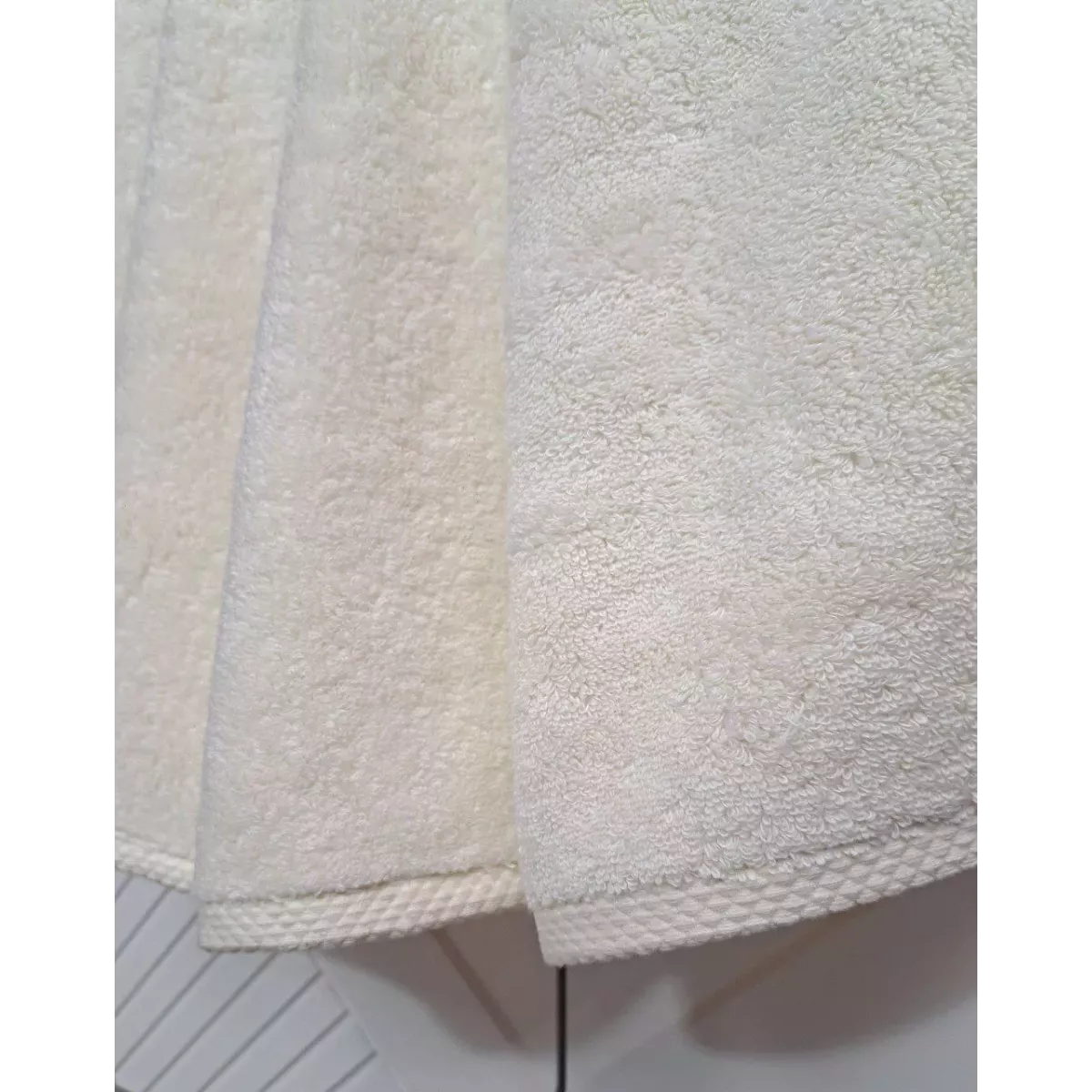 Комплект полотенец Kazanov.a “Lavinia” (айвори), 50х90 и 70х140