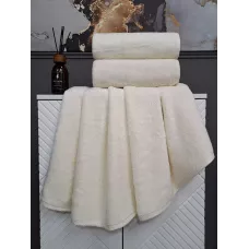 Комплект полотенец Kazanov.a “Lavinia” (айвори), 50х90 и 70х140
