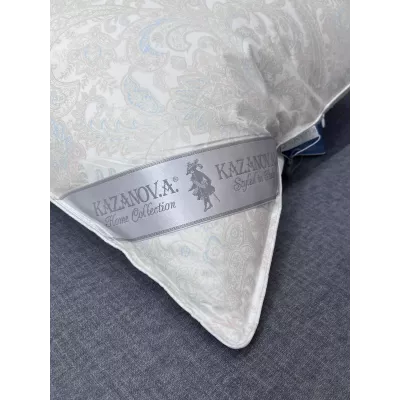 Подушка Натуральный Лебяжий пух KAZANOV.A, 50х70