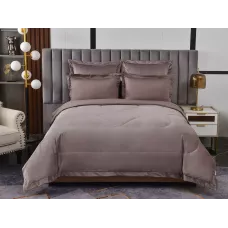 Комплект с одеялом-покрывалом Sofi De Marko “Энрике” (кофе), семейный