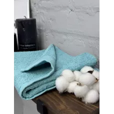 Махровое полотенце Туркмения (лазурный), 40х70