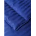 Комплект с одеялом DonCotton "Stripe Sateen" (cиний), евро