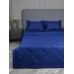 Комплект с одеялом DonCotton "Stripe Sateen" (cиний), евро
