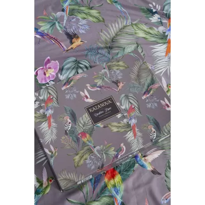 Комплект с одеялом KAZANOV.A “Колибри Каллиопа” капучино (египетский хлопок-велюр), 1.5 спальный