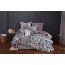 Комплект с одеялом KAZANOV.A “Колибри Каллиопа” капучино (египетский хлопок-велюр), 1.5 спальный