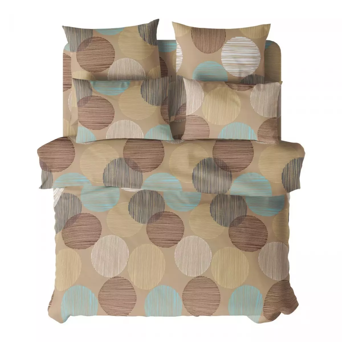 Комплект постельного белья Самойловский текстиль “Капучино”, двуспальный