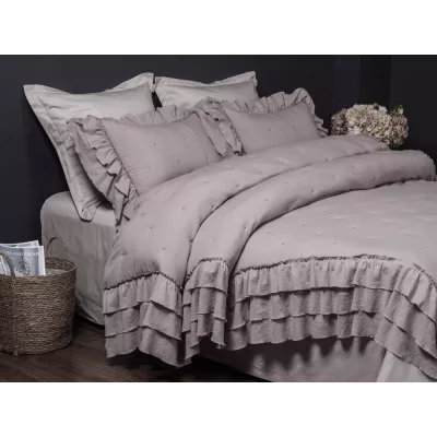 Комплект с одеялом KAZANOV.A Blamange (капучино), евро