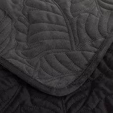 Велюровое покрывало Sofi De Marko “Мелисса” (черный), 240x260