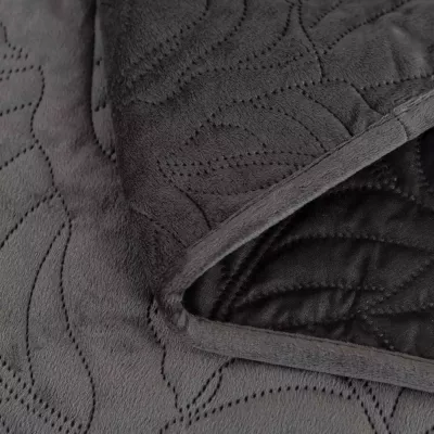 Велюровое покрывало Sofi De Marko “Мелисса” (черный), 240x260