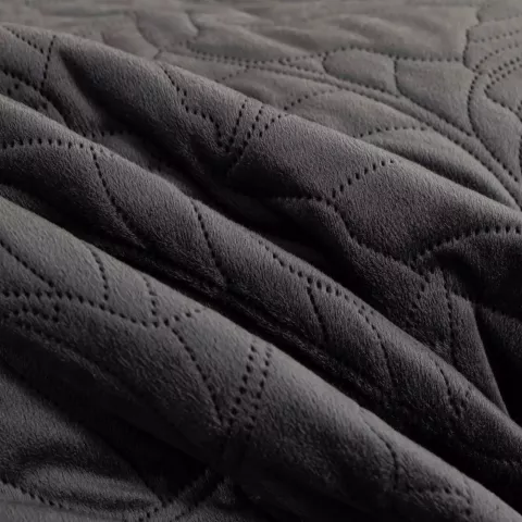 Велюровое покрывало Sofi De Marko “Мелисса” (черный), 240x260