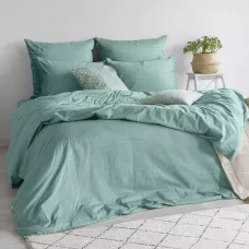 Комплект постельного белья “Verossa” Melange (emerald), двуспальный