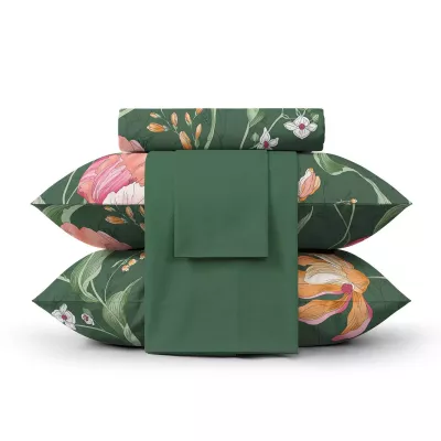 Комплект постельного белья Verossa Сатин "Wild tulip", (нав. 70/70), двухспальный